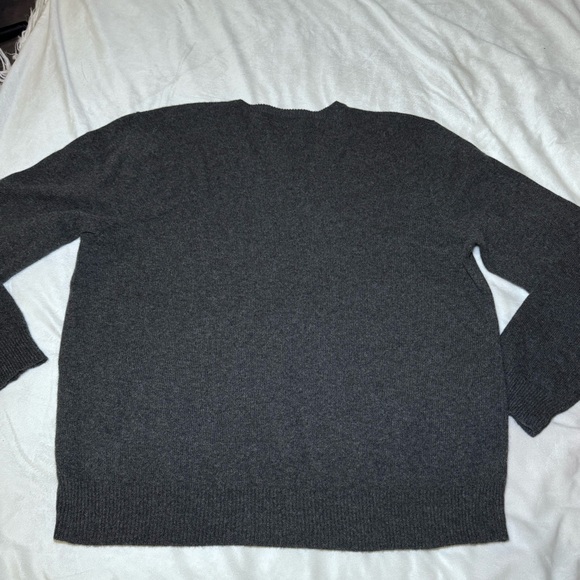 Polo Ralph Lauren men’s size XXL sweater 100% lambswool gray logo pullover Vneck - Picture 9 of 9